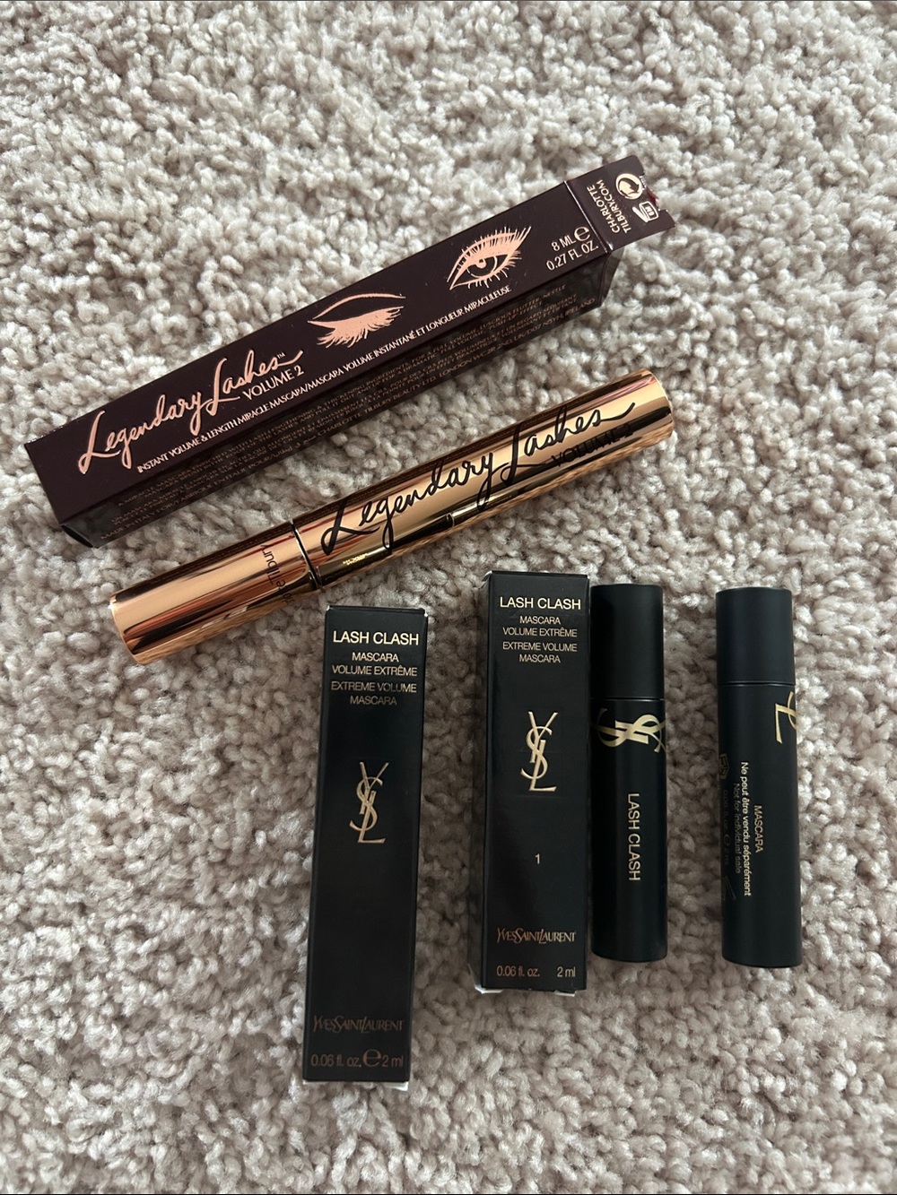 YSL & Charlotte Tilbury mascara bundle